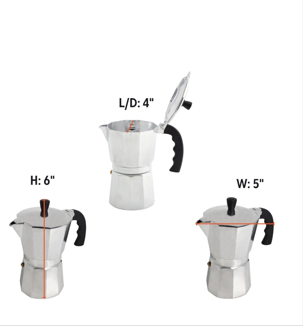 New Moka Pot Espresso Style Coffee Maker