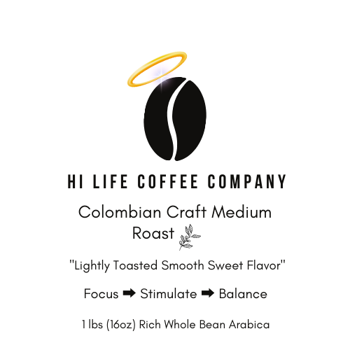 Colombian Craft Medium Roast Coffee Light & Sweet