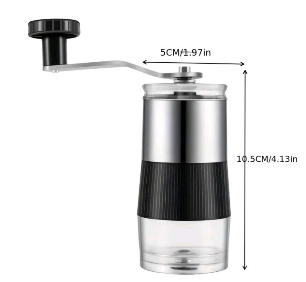 Manual Hand Coffee Bean Grinder Stainless Steel Compact