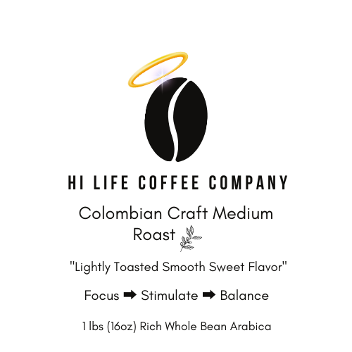 Colombian Craft Medium Roast Coffee Fresh Gound or Bean